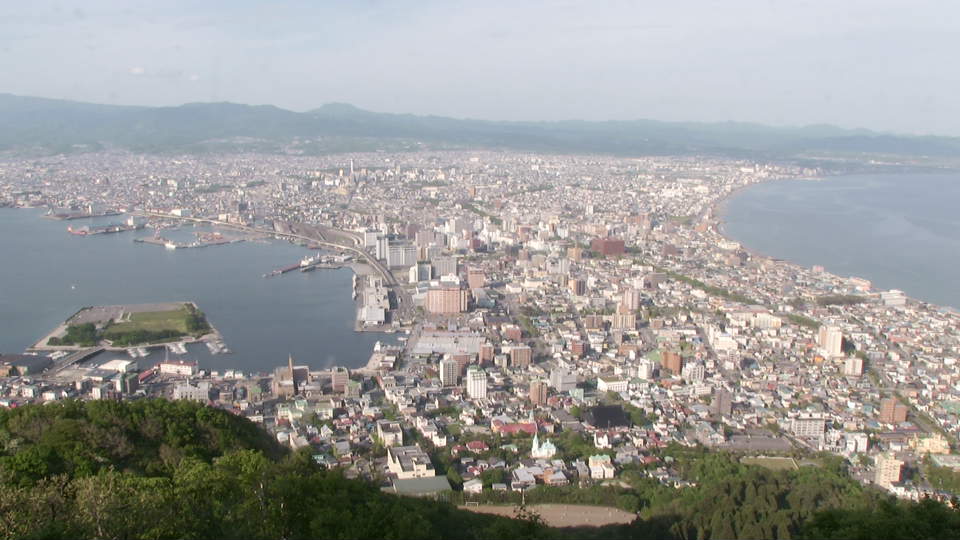函館山から見たリアルタイムな景色