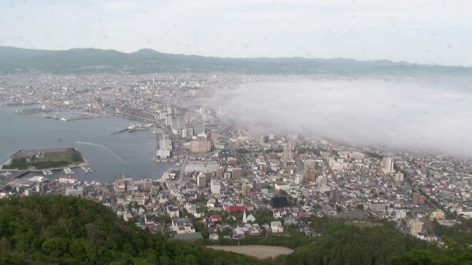 函館山から見たリアルタイムな景色
