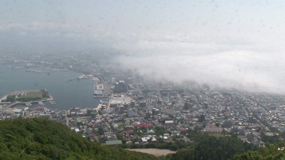 函館山から見たリアルタイムな景色