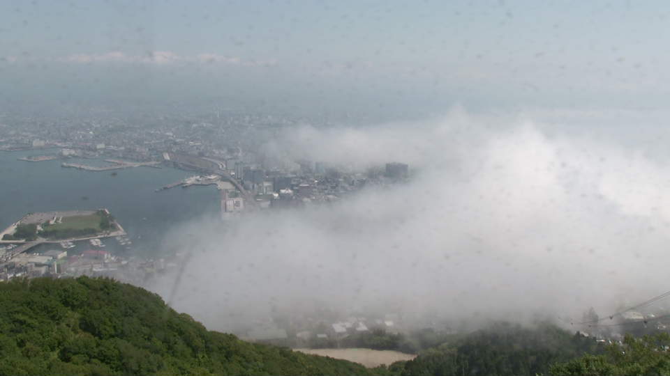 函館山から見たリアルタイムな景色